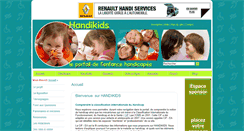 Desktop Screenshot of handikids.be